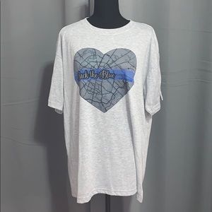 Short sleeve Back the Blue T-shirt.